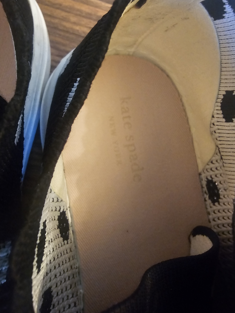 Kate Spade Black & White Polka Dot Slip-On Sneakers - Picture 4 of 6
